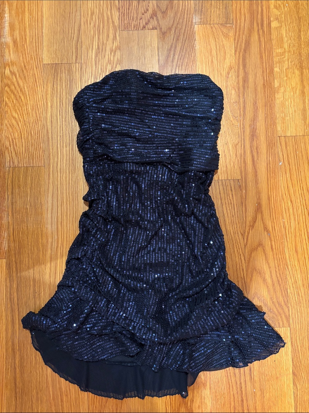 American Threads Navy Sequin Dress